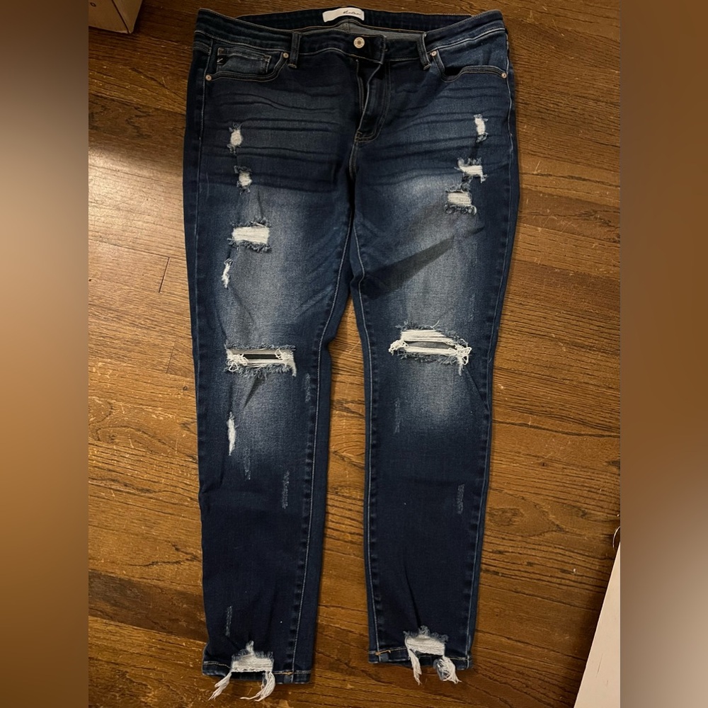 Kancan distressed jeans